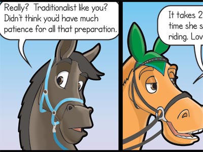 Horses love matchy (sort of…)