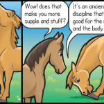 Horse Yoga - horizontal - Horse on the Run comics