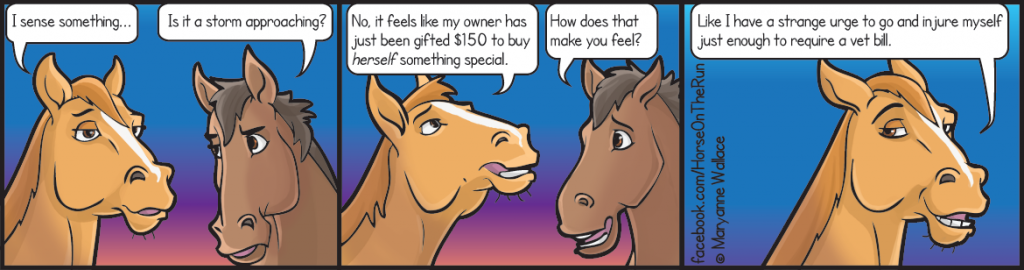 Something in the air - horizontal - Horse on the Run comics