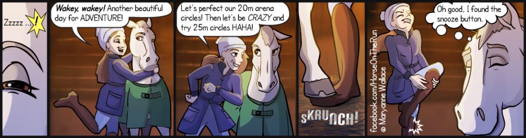 The Snooze Button - horizontal - Horse on the Run comics